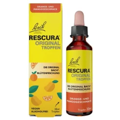 Bachblüten Original Rescura Tropfen alkoholfrei Orange Mango, 20 ml