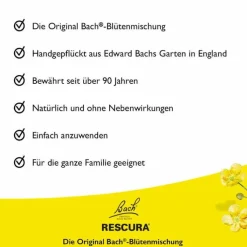 Bachblüten Original Rescura Pets Tropfen alkoholfrei vet. (für Tiere), 10 ml