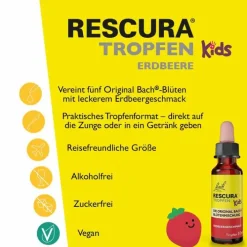 Rescura Bachblüten Original Kids Tropfen Erdbeer alkoholfrei, 10 ml><noscript><img width=