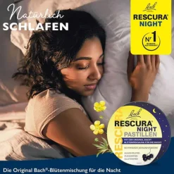Rescura Bachblüten Original Night Pastillen schwarze Johannisbeere, 50 g><noscript><img width=