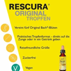 Bachblüten Original Rescura Tropfen mit Alkohol, 10 ml