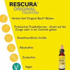 Rescura Bachblüten Original Tropfen alkoholfrei, 10 ml> Bachblütentropfen