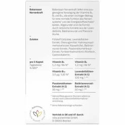 Bakanasan Nervenkraft Plus Kapseln, 60 St> Vitamin B6 (Pyridoxin)|Vitamin B2 (Riboflavin)