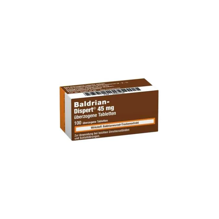 Baldrian Dispert 45 mg überzogene Tabletten, 100 St