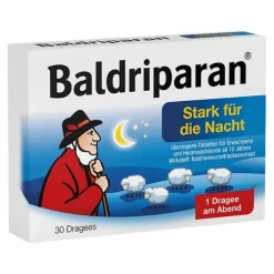 Baldriparan Stark für die Nacht überzogene Tabletten, 30 St> Baldrian|Beruhigungsmittel