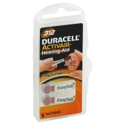 Batterien für Hörgeräte Duracell 312, 6 St