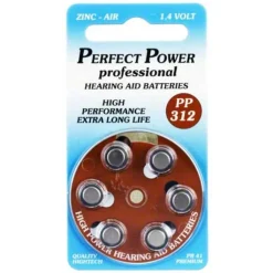 Batterien für Hörgeräte Power PP 312, 6 St