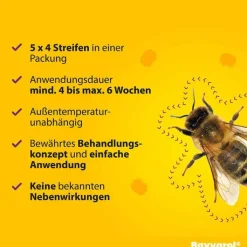 Bayvarol® Streifen für Honigbienen, 5X4 St