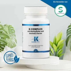 Klean Labs B-Complex mit Methylfolat und Intrinsic Factor Kap, 60 St> Vitamin B Komplex