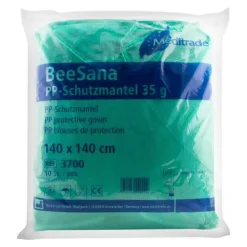 Beesana Schutzmantel 140x140 cm grün, 100 St> Alltagshilfen