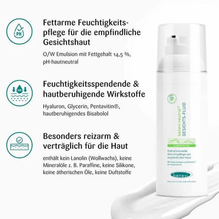 Benevi Neutral Gesichts-Fluid, 50 ml> Tagespflege|Rötungen