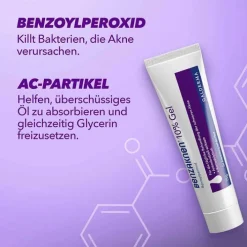 Benzaknen ® 10% Gel bei mittelschwerer bis schwerer Akne, 60 g> Akne-Creme