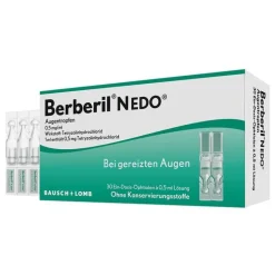 Berberil N EDO Augentropfen bei akut geröteten, gereizten Augen, 30X0.5 ml> Augentropfen Bindehautentzündung