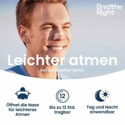 Besser Atmen Breathe Right® Nasenpflaster normal beige, 30 St><noscript><img width=