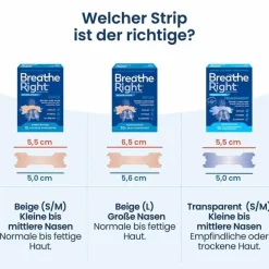 Besser Atmen Breathe Right® Nasenpflaster normal beige, 30 St><noscript><img width=