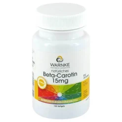 Warnke Beta Carotin Kapseln 15 mg natürlich, 100 St> Vitamin A (Retinol)|Carotin