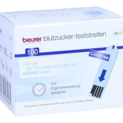 Beurer blutzucker-teststreifen GL40, 100 St> Blutzuckertests|Teststreifen