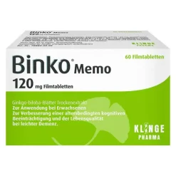 Binko Memo 120 mg Filmtabletten, 60 St> Ginkgo|Durchblutungs Tabletten