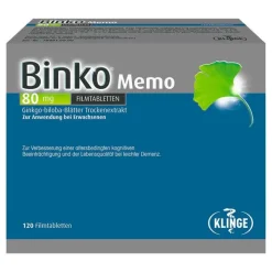 Binko Memo 80 mg Filmtabletten, 120 St> Ginkgo|Durchblutungs Tabletten