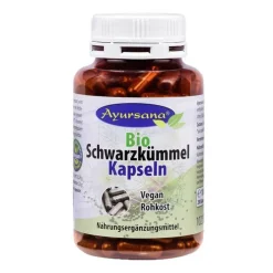 Ayursana Bio Schwarzkümmel Kapseln vegan, 200 St> Essentielle Fettsäuren