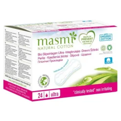 Masmi Bio Slipeinlagen Ultra 100% Bio Baumwolle , 24 St> Binden