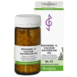 Bombastus Biochemie 12 Calcium sulfuricum D 6 Tabletten, 200 St> D 6|Salze 1-12