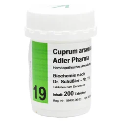 Biochemie Adler 19 Cuprum ar, 200 St> Salze 13-24
