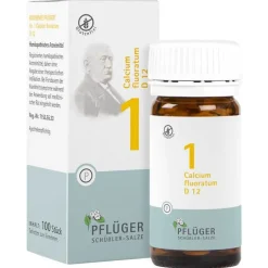 Pflüger Biochemie 1 Calcium fluoratum D 12 Tabletten, 100 St> Salze 1-12|D 12