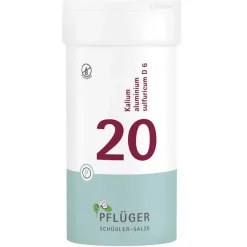 Pflüger Biochemie 20 Kalium aluminium sulfuricum D 6 Tabletten, 400 St> Salze 13-24|Salze 1-12