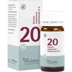 Biochemie Pflüger 20 Kalium aluminium sulfuricum D 6 Tabletten, 100 St