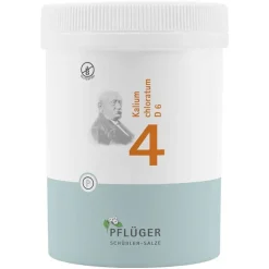 Pflüger Biochemie 4 Kalium chloratum D 6 Tabletten, 1000 St> Salze 1-12|D 6