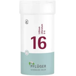 Pflüger Biochemie 16 Lithium chloratum D 6 Tabletten, 400 St> Salze 1-12|Salze 13-24