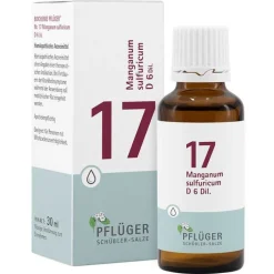 Pflüger Biochemie 17 Manganum sulfuricum D 6 Tropfen, 30 ml> Salze Als Tropfen|Salze 13-24