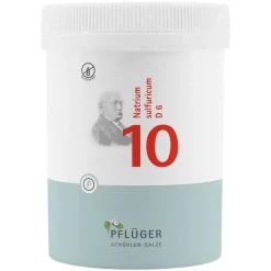 Pflüger Biochemie 10 Natrium sulfuricum D 6 Tabletten, 1000 St> Salze 1-12|D 6