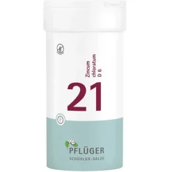 Pflüger Biochemie 21 Zincum chloratum D 6 Tabletten, 400 St> Salze 13-24|Salze 1-12