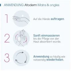 Bioderma Atoderm Mains Handcreme für trockene und raue Hände und Nägel, 50 ml