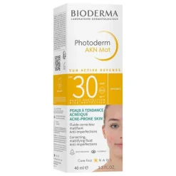 Bioderma Photoderm Akn Creme SPF 30 für unreine, ölige und zu Akne neigende Haut, 40 ml