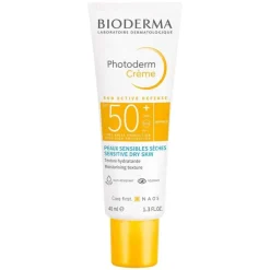 Bioderma Photoderm Creme SPF 50 + ungetönt für trockene, sonnenempfindliche Haut, 40 ml
