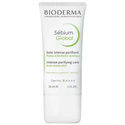 Bioderma Sebium Global Creme für unreine Mischhaut bis zu leichter Akne neigende Haut, 30 ml> Unreine Haut