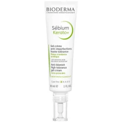 Bioderma Sebium Kerato + Creme-Gel Tube für unreine, ölige, zu Akne neigende Haut, 30 ml> Unreine Haut