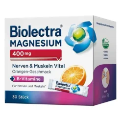 Biolectra Magnesium 400 mg Nerven & Muskeln Vital, 30 St> Vitamin B6 (Pyridoxin)|Vitamin B12 (Cobalamin)