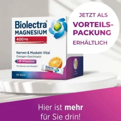 Biolectra Magnesium 400 mg Nerven & Muskeln Vital, 30 St><noscript><img width=