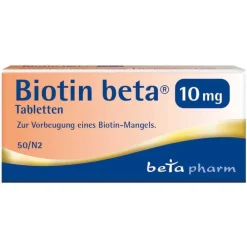 Beta Biotin ® 10 mg Tabletten, 50 St> Vitamin B7 (Biotin)
