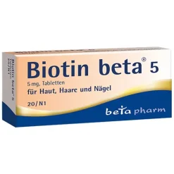 Beta Biotin 5 Tabletten, 20 St> Vitamin B7 (Biotin)