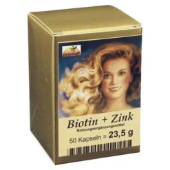 Biotin Plus Zink Haarkapseln, 50 St