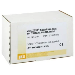 Borreliose Test zur Testung der Zecke Testkarte, 3 St> Sonstige Tests