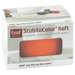 Bort Stabilocolor haft Binde 4cm orange, 1 St> Haft- & Fixierbinden|Binden & Verbände