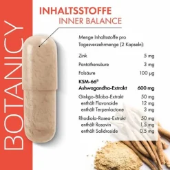 Feelgood Botanicy Inner Balance mit Ashwagandha Ksm-66 Kapseln, 60 St><noscript><img width=