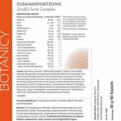 Botanicy Zündex forte Complex mit Optimsm Kapseln, 60 St