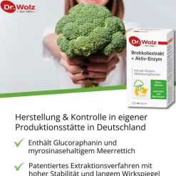 Brokkoliextrakt + Aktiv-Enzym Dr. Wolz magensaftresistent Kapseln , 60 St